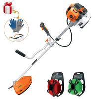 Desbrozadora podadora motoguadaña 2 HP combo arnés doble hilo 2 rollos