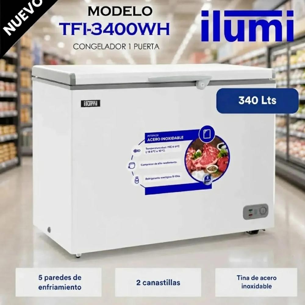 Congeladora Ilumi TFI-3400WH- Blanco