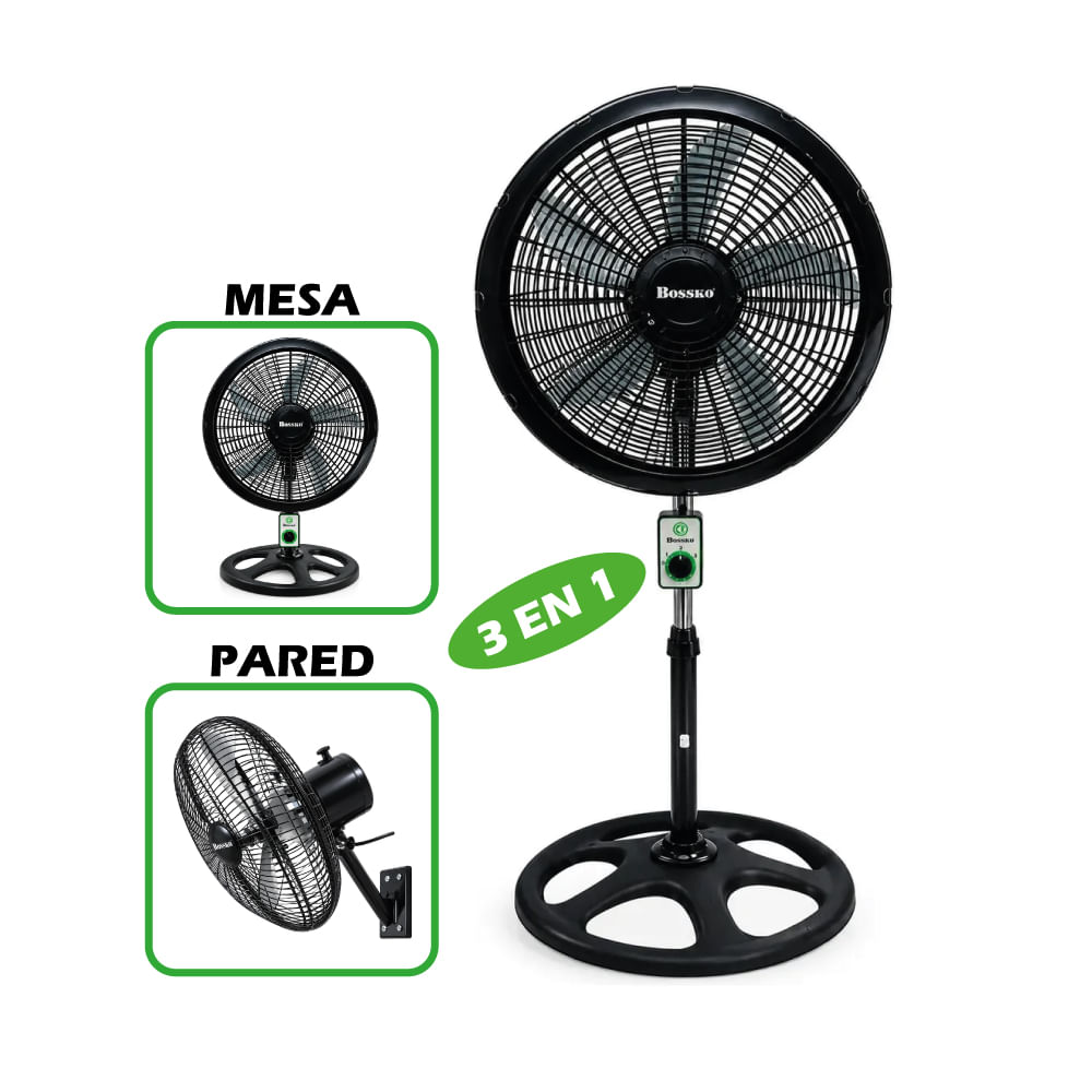 Ventilador Bossko BK-8233VO 3 en 1 18 de 250w