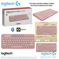 TECLADO LOGITECH PEBBLE 2 K380S BLUETOOTHWIRELESS SP ROSE