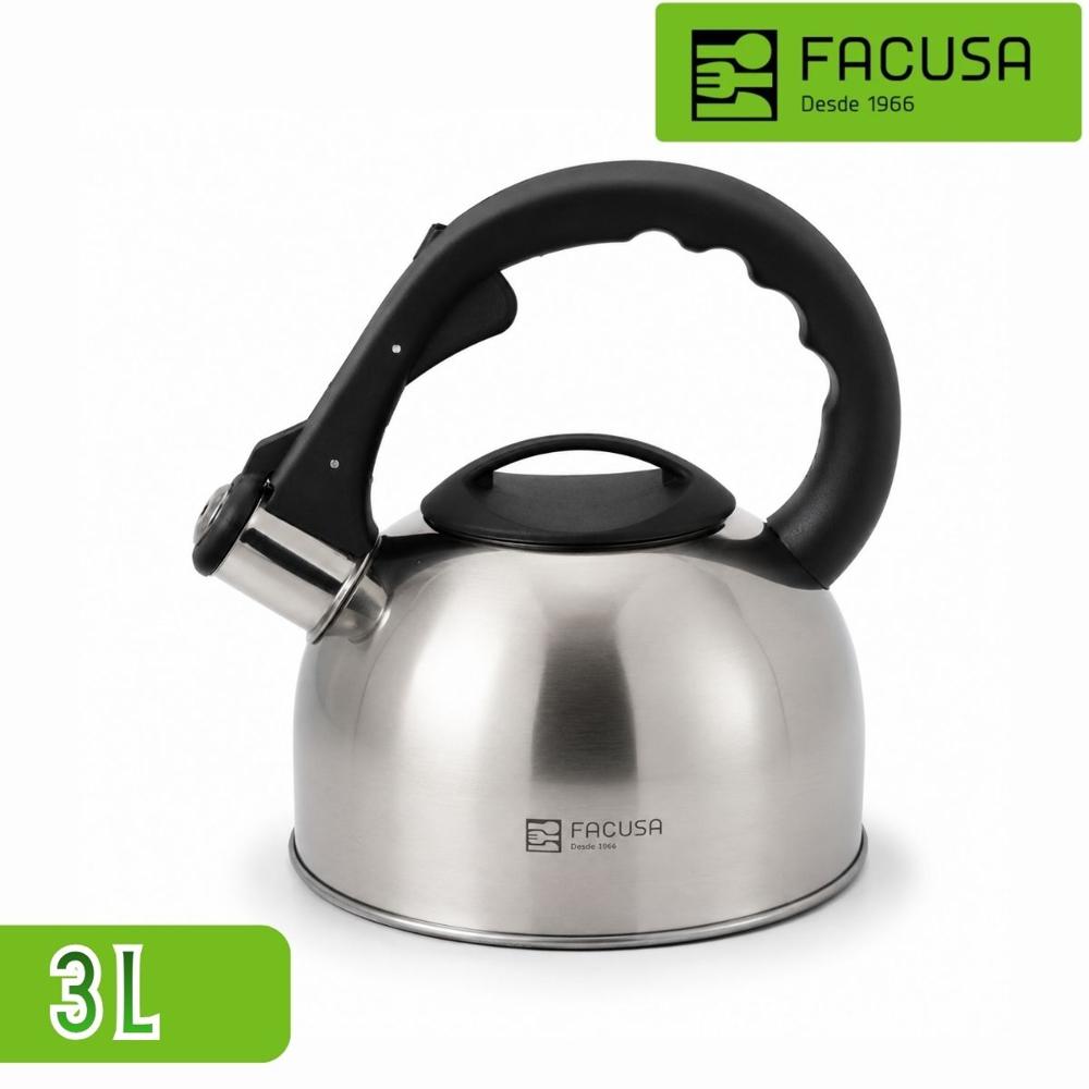 Tetera De Acero Inoxidable Facusa 3l Con Silbido