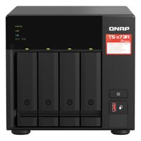 Servidor NAS QNAP TS-473A-8G 4 Bahías Ryzen V1500B 8GB DDR4 2.5GbE Negro