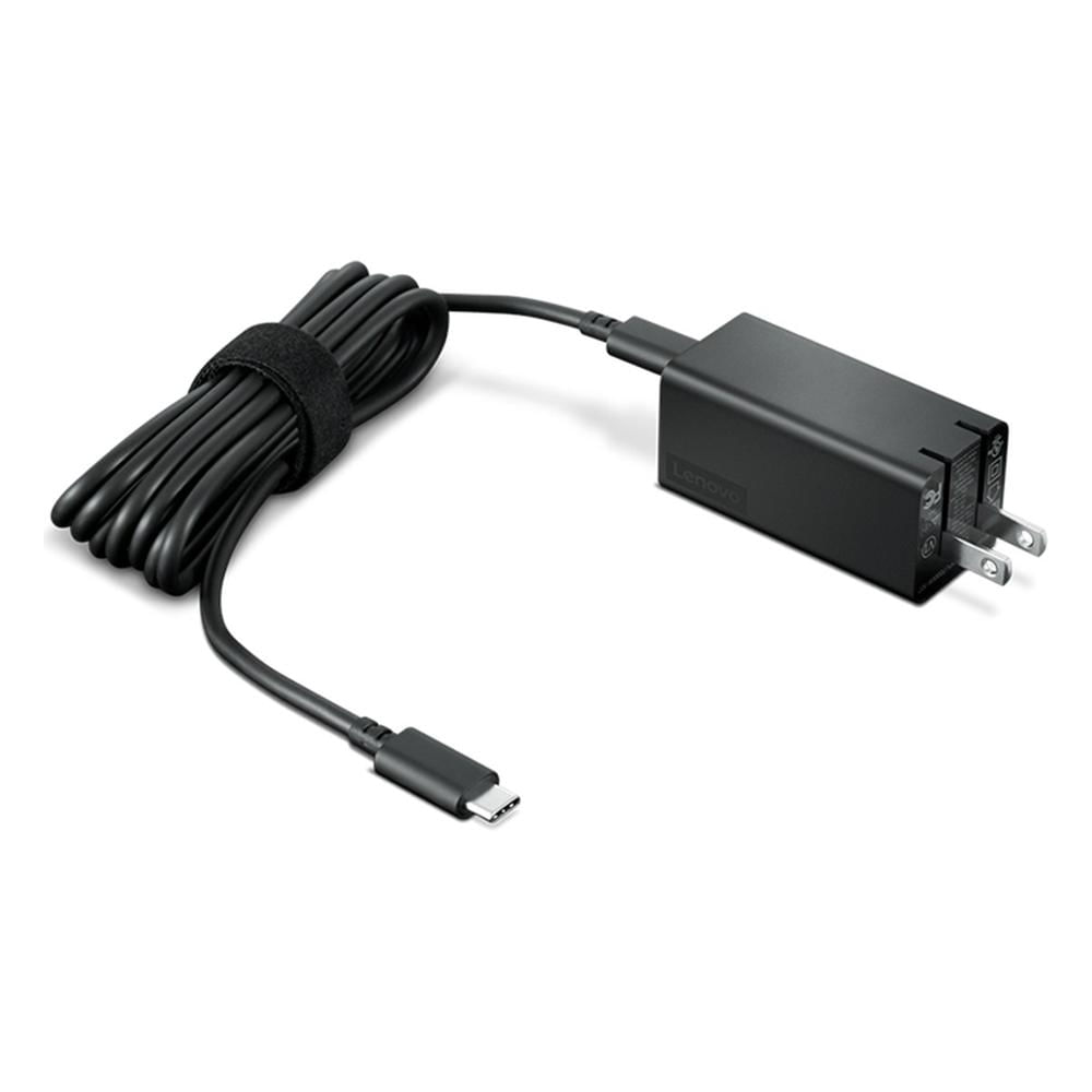 Cargador Lenovo GaN 65W USB-C 40AWGC65WW Negro