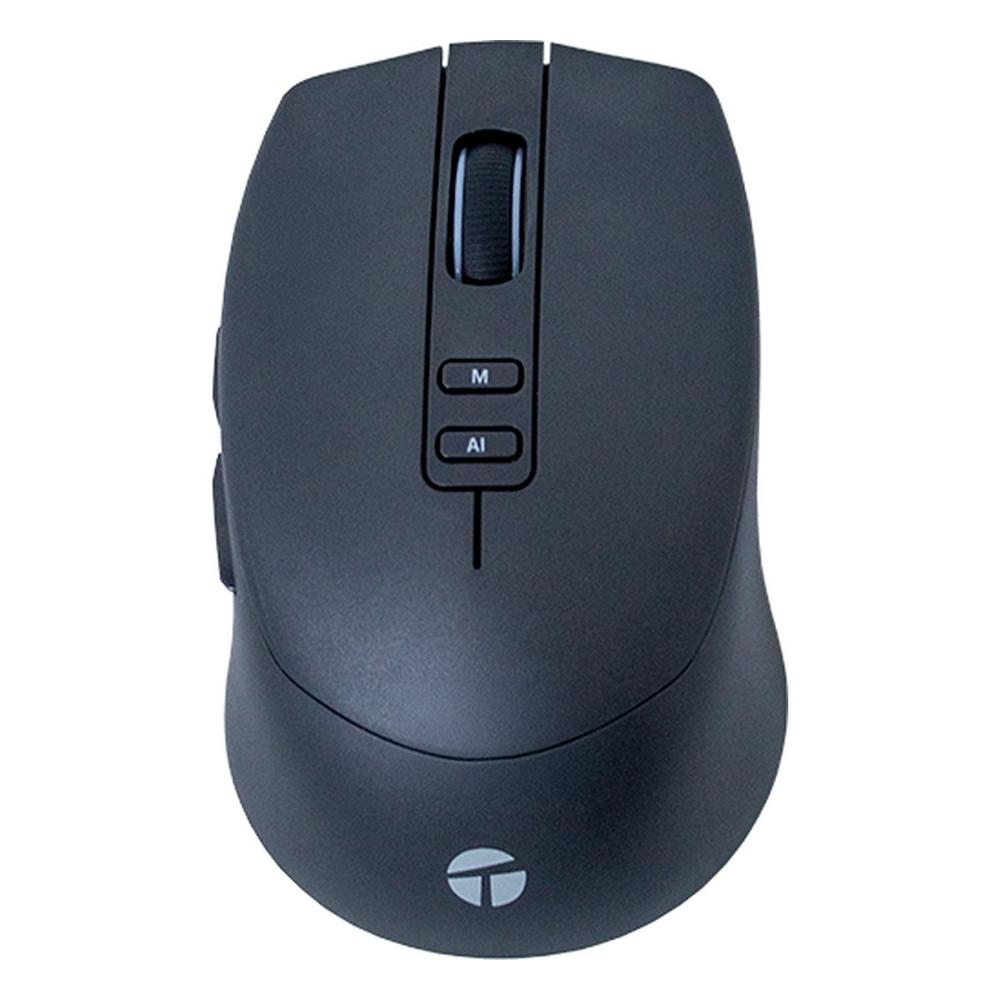 Mouse Inalámbrico Teros TE-1249AI con Botón de IA Bluetooth 3200 DPI Negro