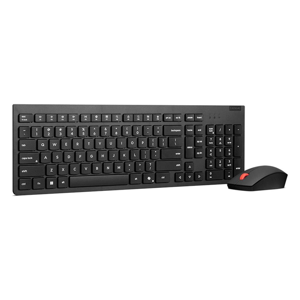 Combo Teclado y Mouse Inalámbrico Lenovo Essential Gen 2 4X31R64500 Español Latino Negro