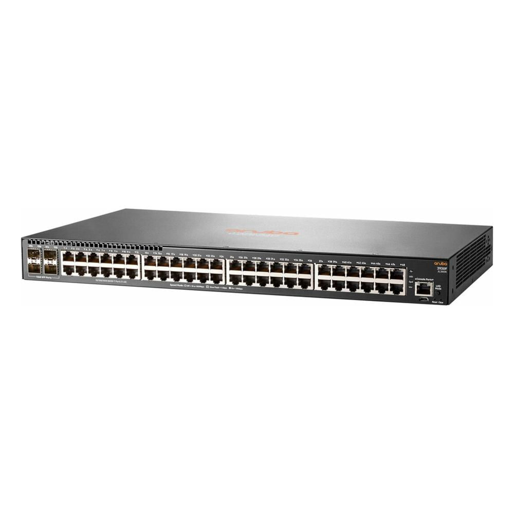 Switch Administrable HPE Aruba 2930F JL260A 48 Puertos Gigabit 4 SFP Capa 3 Gris