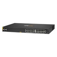 Switch Administrable HPE Aruba Networking CX 6000 R8N87B 24 Puertos Gigabit PoE 370W 4 SFP Negro
