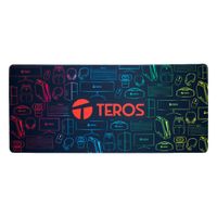 Mouse Pad Gamer Teros TE-3023G Diseño Impreso 90 x 40 cm Negro