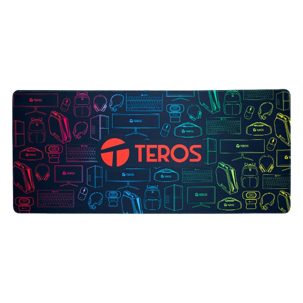 Mouse Pad Gamer Teros TE-3023G Diseño Impreso 90 x 40 cm Negro