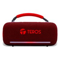 Parlante Bluetooth Portátil Teros Vibe VB-6049R 60W Luces RGB Rojo