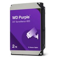 Disco Duro Interno Western Digital WD Purple 2TB SATA 3.5 pulgadas 5400 RPM Morado
