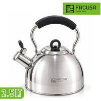 Tetera Facusa 2.5l De Acero Inoxidable Con Silbato