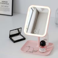 Espejo de Maquillaje Recargable Tactil con 3 tonos de luz