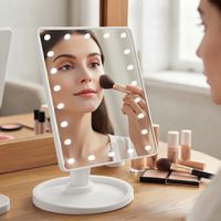 Espejo de maquillaje recargable 22 luces led Tactil