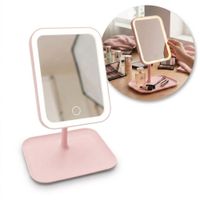 Espejo de Maquillaje Tactil con 3 tonos de luz Recargable
