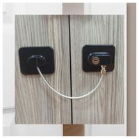 Seguro Multiuso con Chapa y Cable Metal Jgo 2 Unds