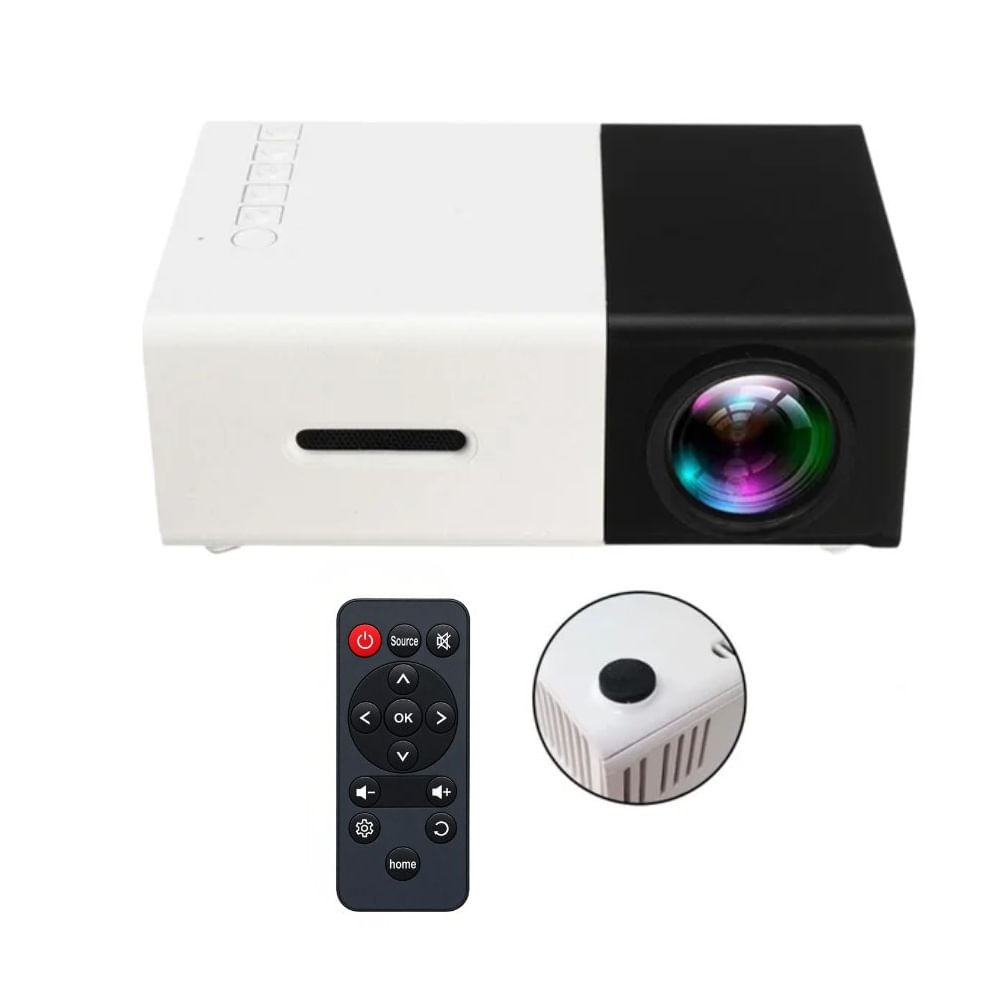 Mini proyector portátil YG300 Blanco