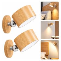 Pack 2 Lámparas De Pared Led Recargables Magnéticas