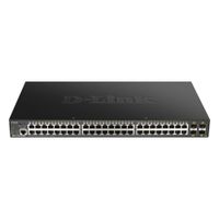 Switch Administrable D-Link DGS-1250-52XMP 48 Puertos Gigabit PoE 370W 4 SFP Plus Negro