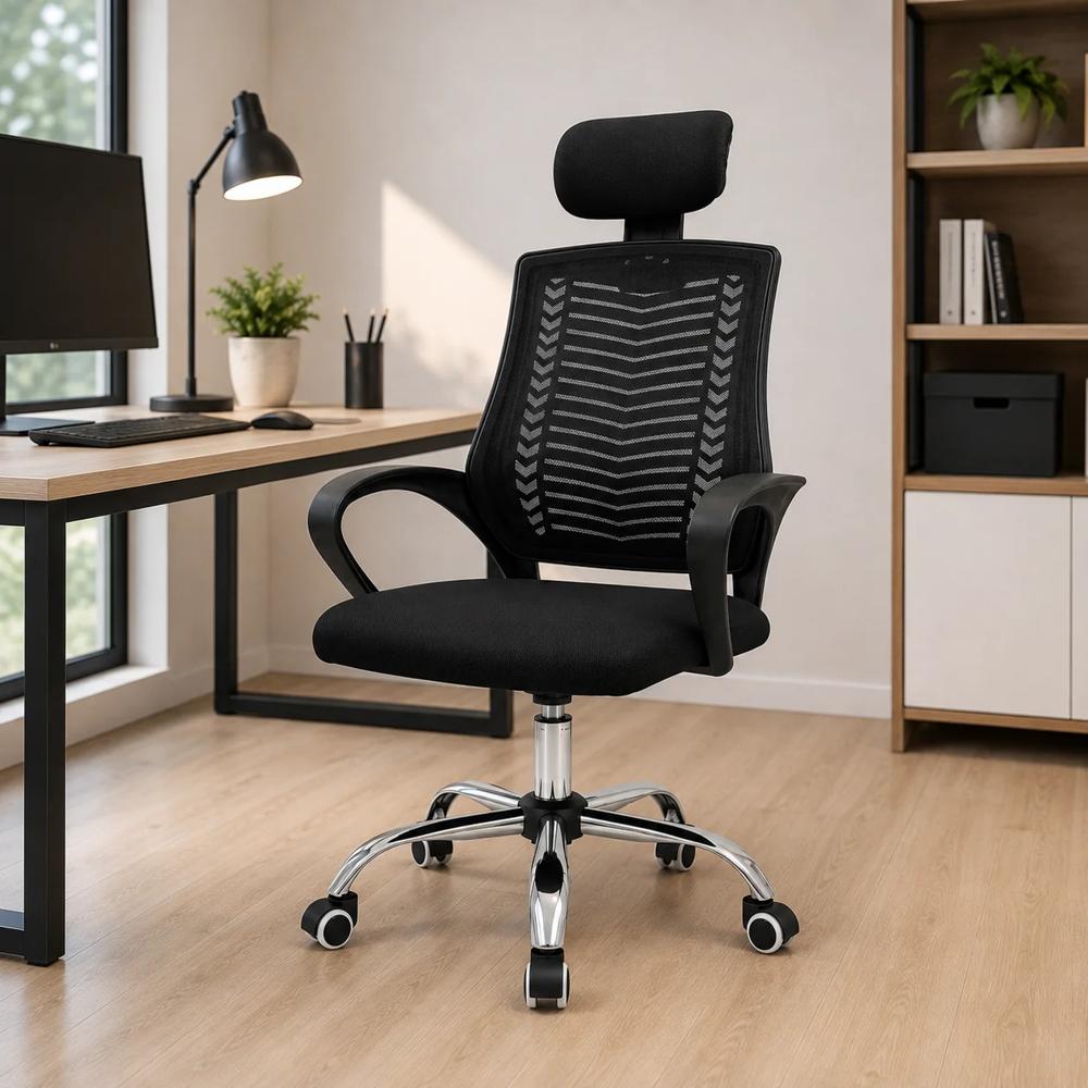 Silla de Oficina Ejecutiva Ergonómica Prime - Negro