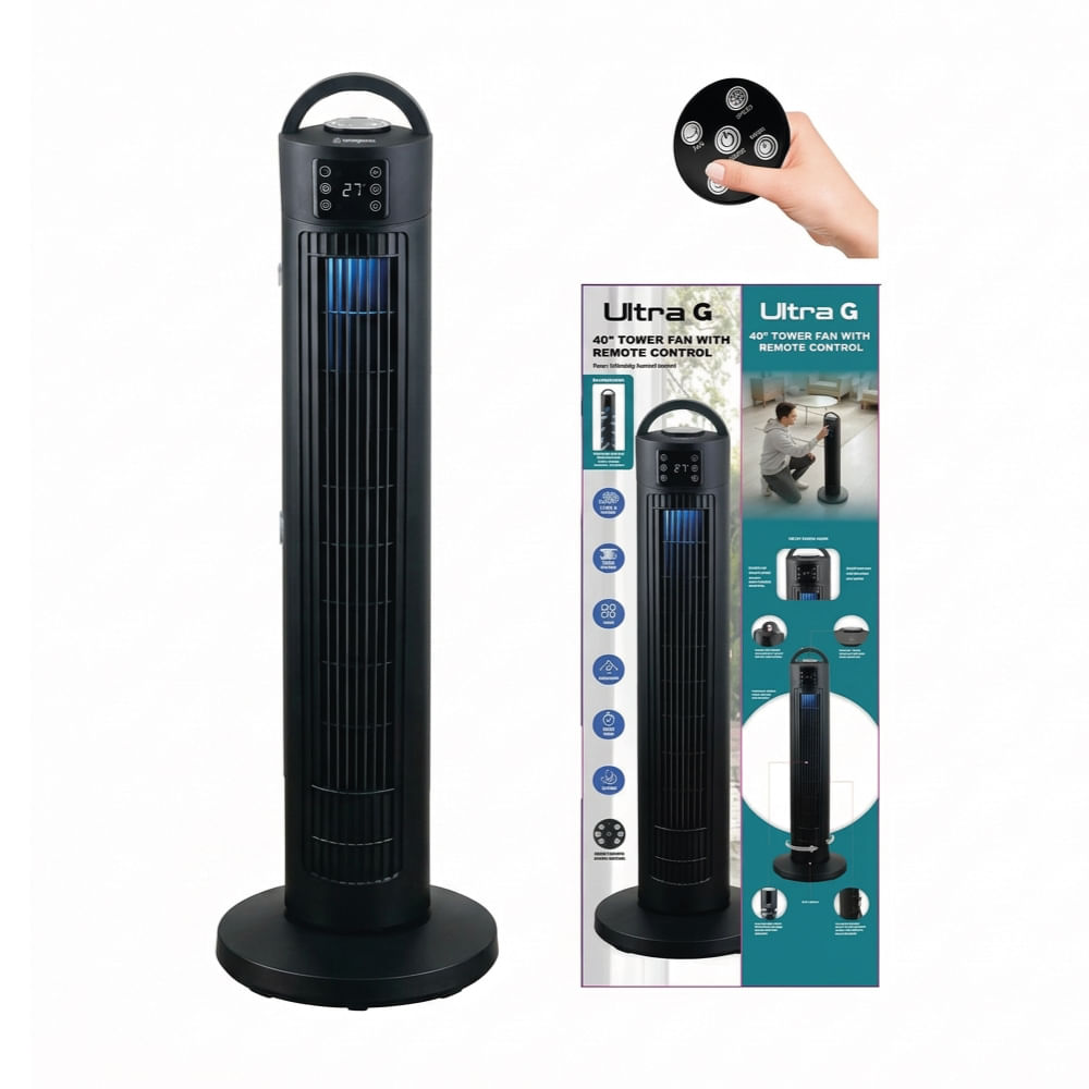 Ventilador De Torre Ultra-G YF-TO4008 C.c Remoto 100w