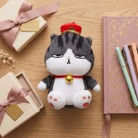 LLavero Peluche de Gato con Corona Perfumado