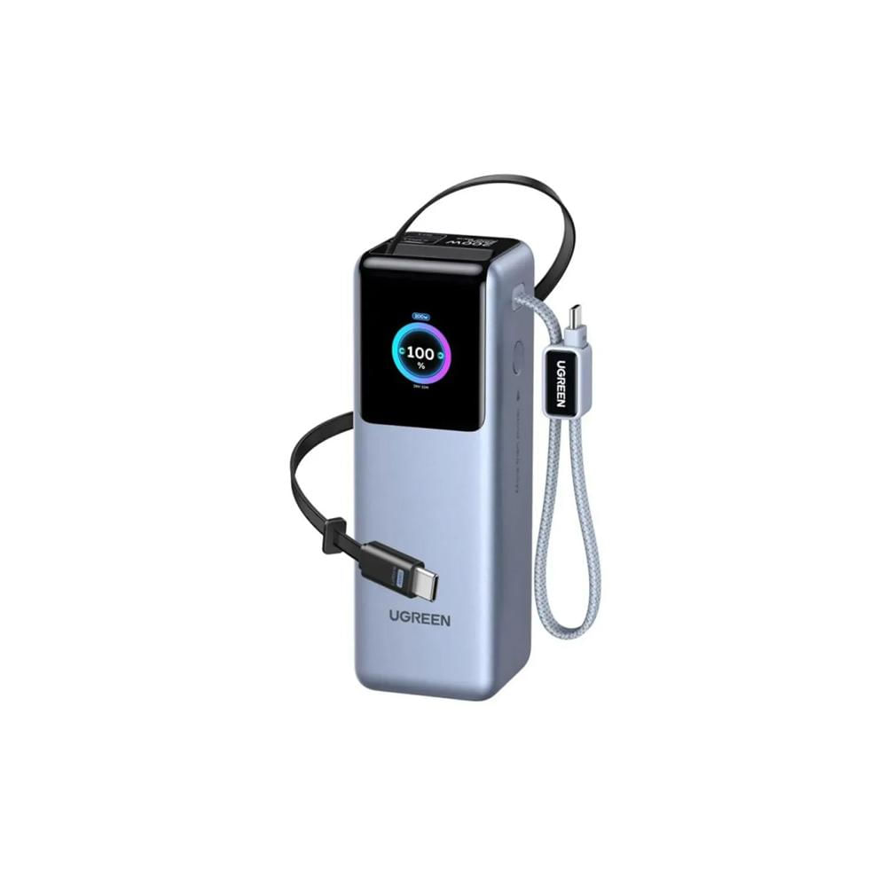 Power Bank Ugreen 200W 25000 mAh con Cable Retráctil PB728-75702B
