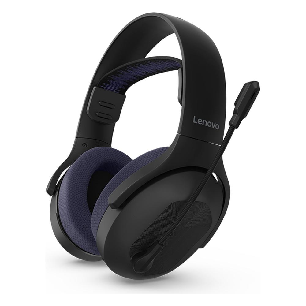 Audífonos Gamer Over Ear Inalámbricos Lenovo Legion H410 Bluetooth Negro y Morado