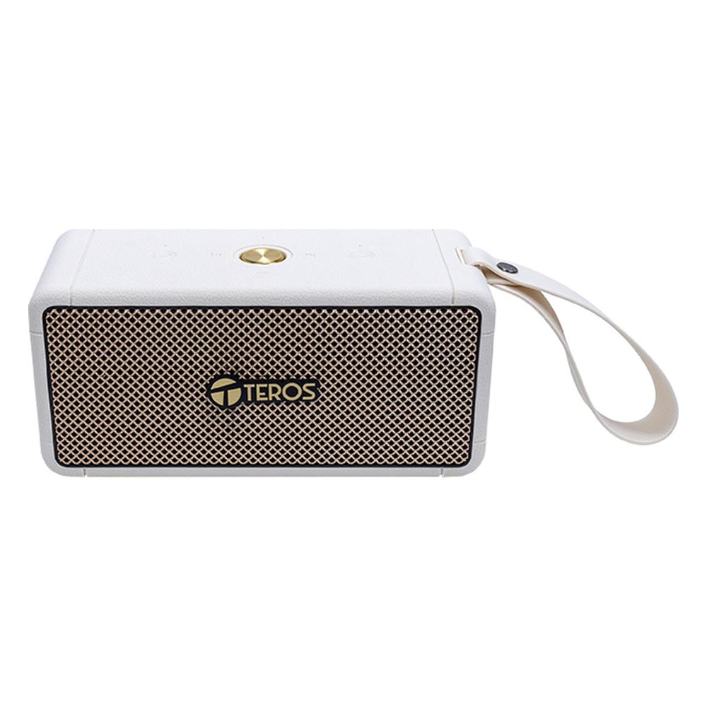 Parlante Bluetooth Portátil Teros Legacy LEG-6052BG 40W Radio FM Beige