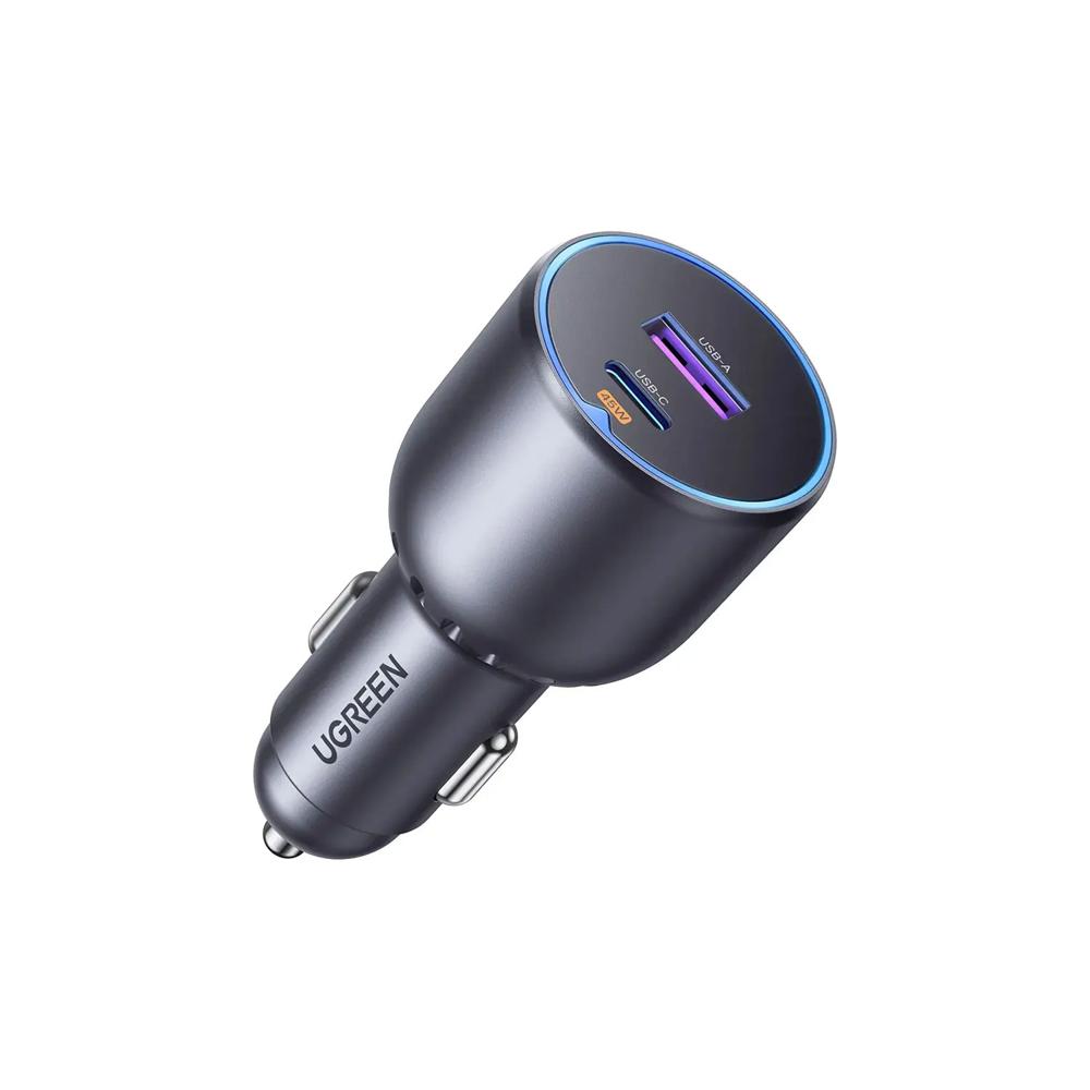 Cargador Ugreen para Auto 63W 2 Puertos Carga Rápida EC701 35023
