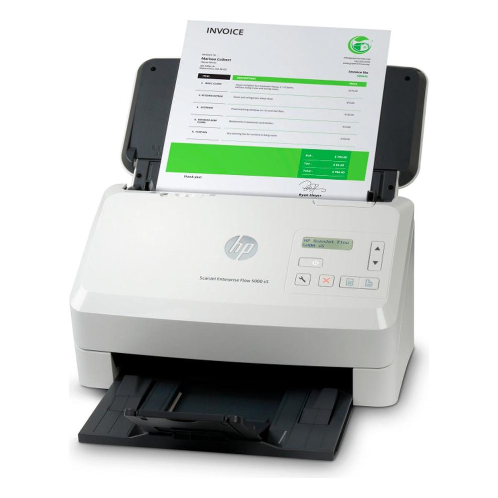Escáner Documental HP ScanJet Enterprise Flow 5000 s5 Dúplex ADF 80 Hojas USB 3.0 Blanco