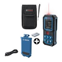 COMBO Bosch: Medidor Láser GLM 5022 Azul + Batería de iones de litio 3,7V 1.0Ah Azul