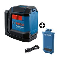 COMBO Bosch: Nivel Láser GLL 12-22 G + Batería de iones de litio 3,7V 1.0Ah Azul