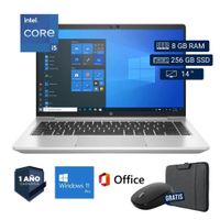 Laptop semi nueva HP ProBook 640 G8 Core i5 11va. 8GB RAM 256GB SSD 14pul. - Mouse - Funda