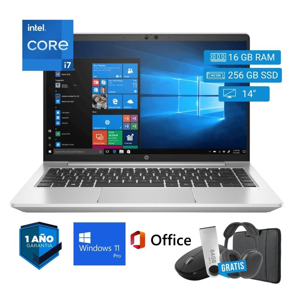 Laptop semi nueva HP ProBook 440 G9 Core i7 12va 16GB RAM 256GB SSD 14pul. - Mouse - Funda