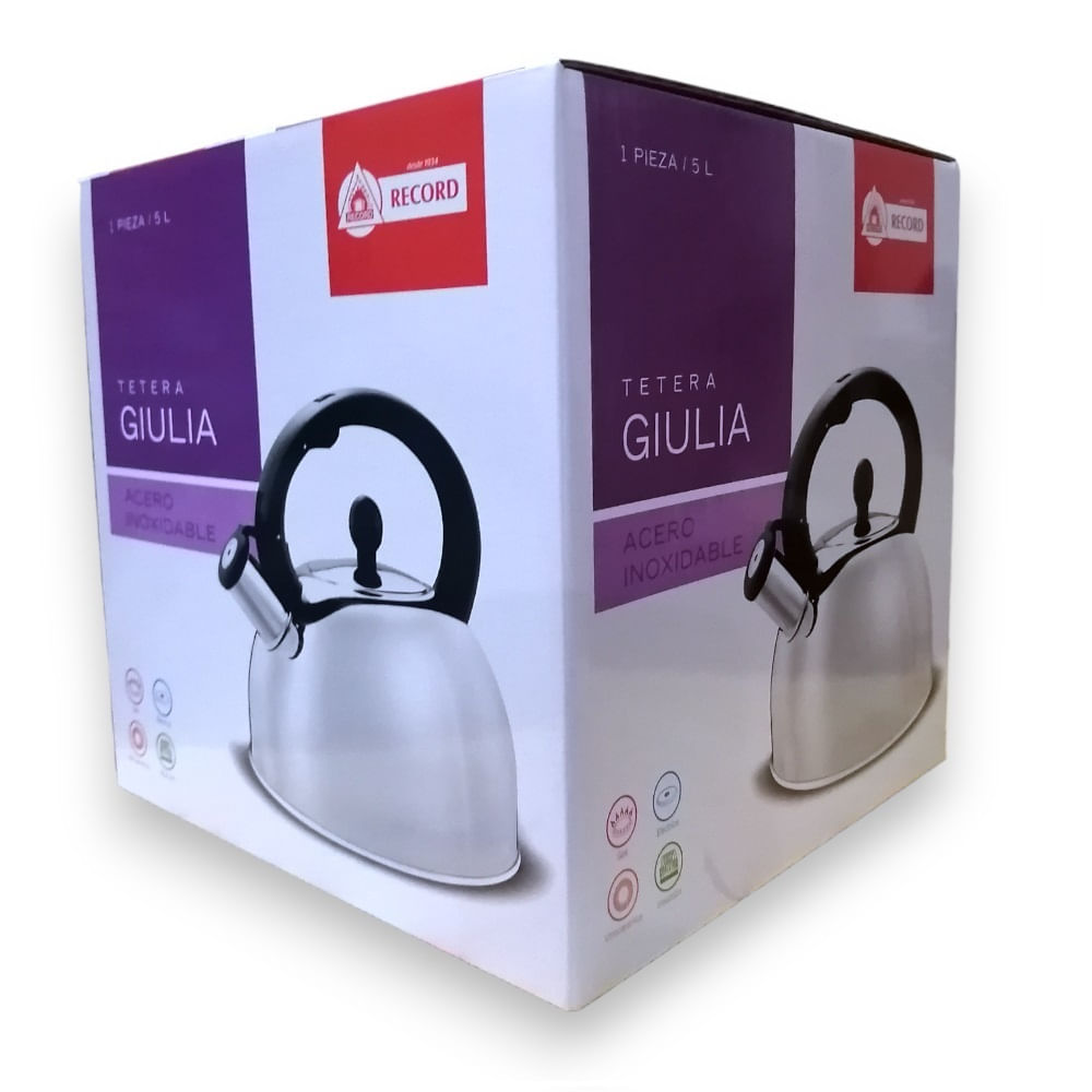 Tetera de Acero Inoxidable Giulia de 5 Lt - Record