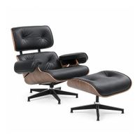 Sillón Presidente Y  Stool As Negro - Ziyaz