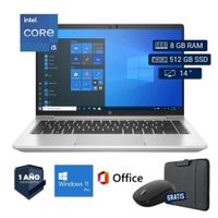 Laptop semi nueva HP ProBook 640 G8 Core i5 11va. 8GB RAM 512GB SSD 14pul. - Mouse - Funda