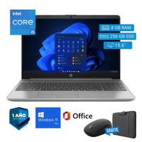 Laptop semi nueva HP 250 G8 Core i5 10ma. 8GB RAM 256GB SSD 15.6pul - Mouse - Funda