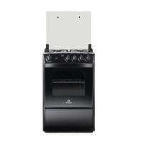 Cocina a Gas Indurama Soria 60 cm 4 Hornillas negro