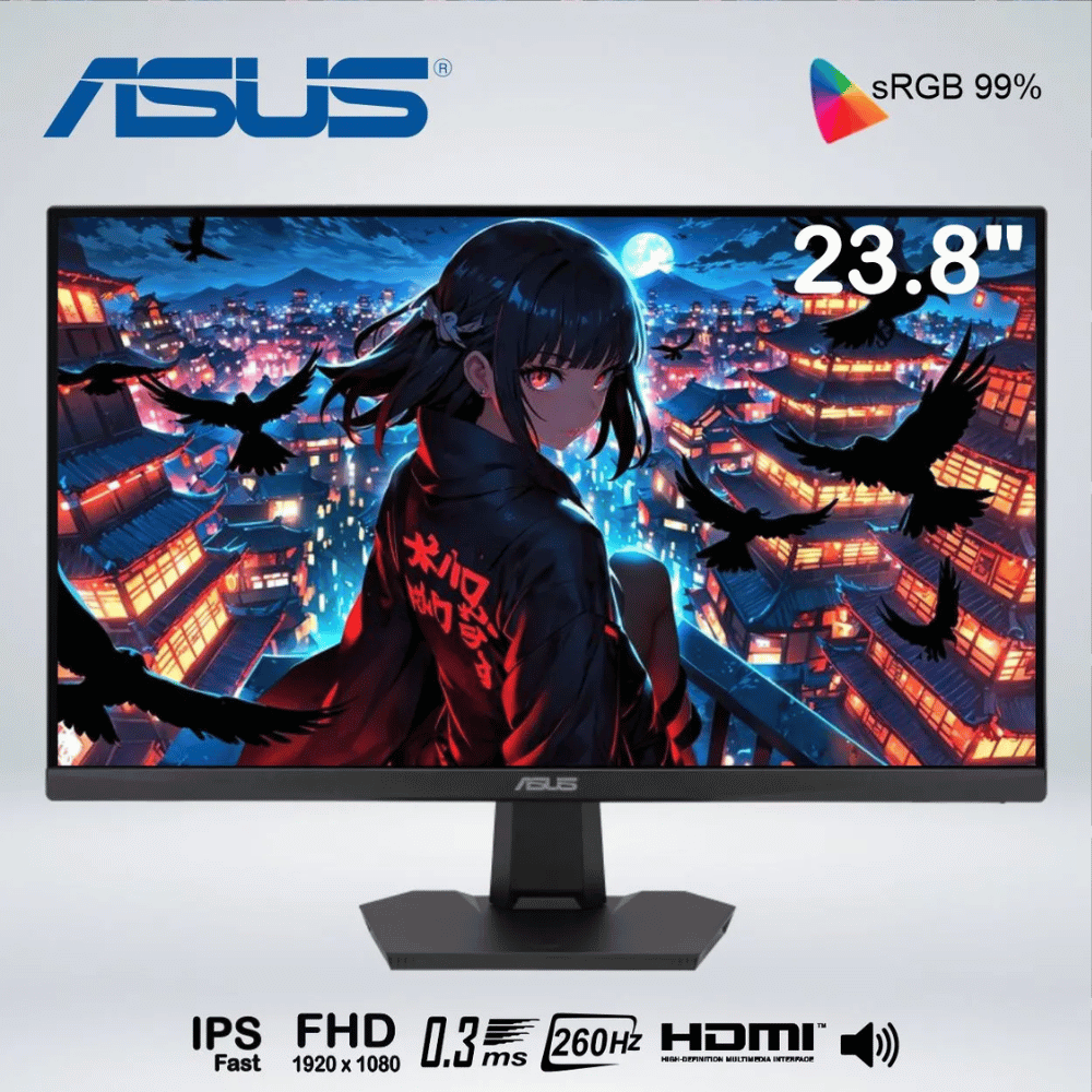MONITOR ASUS TUF GAMING VG249QM5F 23.8'' IPS FHD 0.3MS 260HZ PARLANTES INTEGRADOS