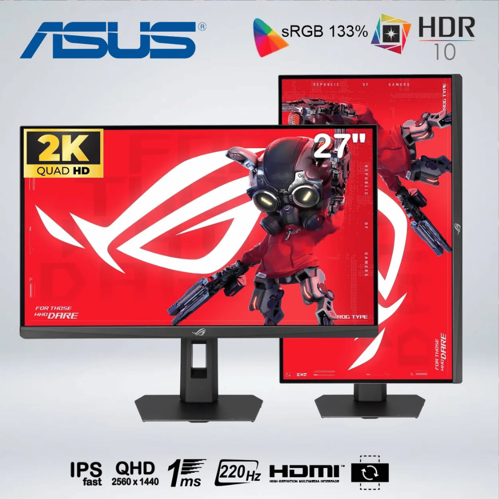 MONITOR ASUS ROG STRIX XG27ACSR 27'' IPS 2K 1MS 220Hz NVIDIA G-SYNC