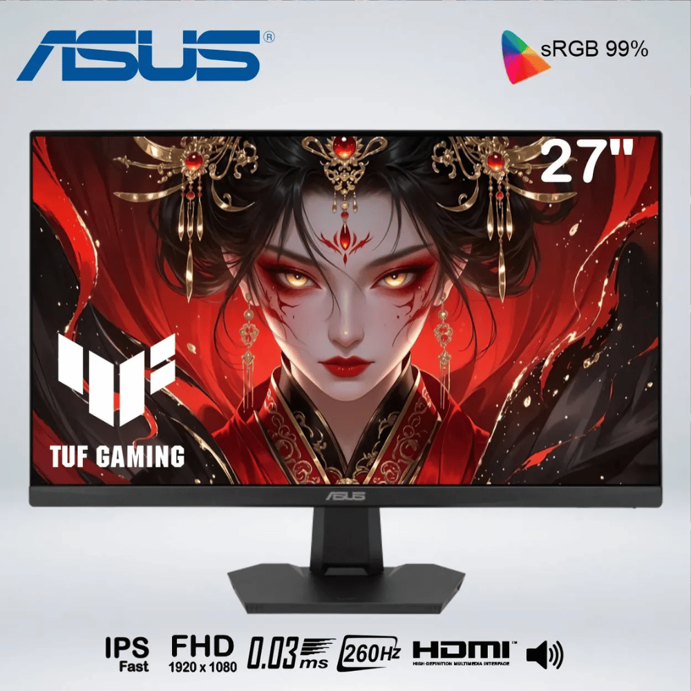 MONITOR ASUS TUF GAMING VG279QM5F 27'' IPS FHD 0.3MS 260HZ PARLANTES INTEGRADOS