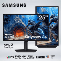 MONITOR GAMING SAMSUNG 25'' ODYSSEY G4 G40H LS25HG400ENXZA FHD 300HZ 1MS