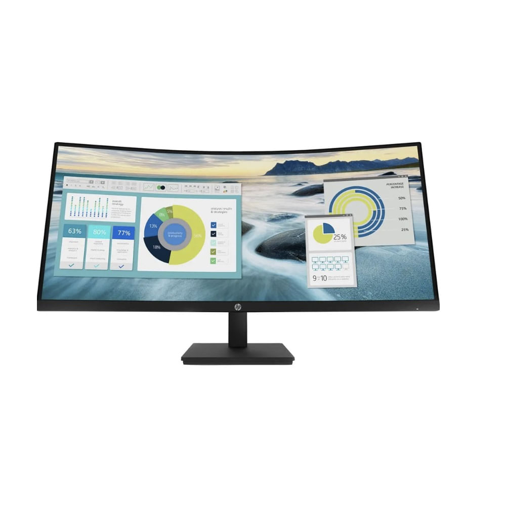 Monitor HP P34hc G4 WQHD VA USB-C Curvo 34 Pulgadas HDMI DP USB Negro