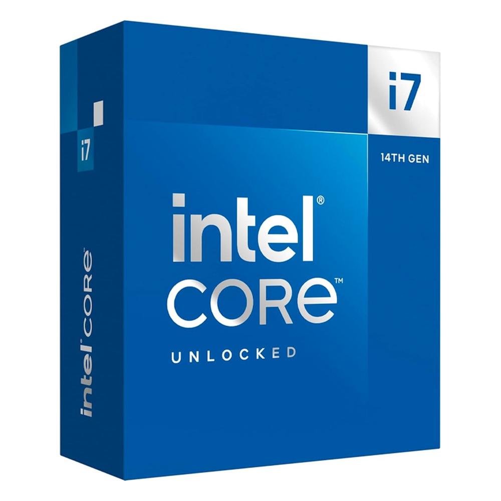 Procesador Intel Core i7-14700K 20 Núcleos 3.4 GHz Hasta 5.6 GHz LGA1700 Gráficos UHD 770 Sin Cooler