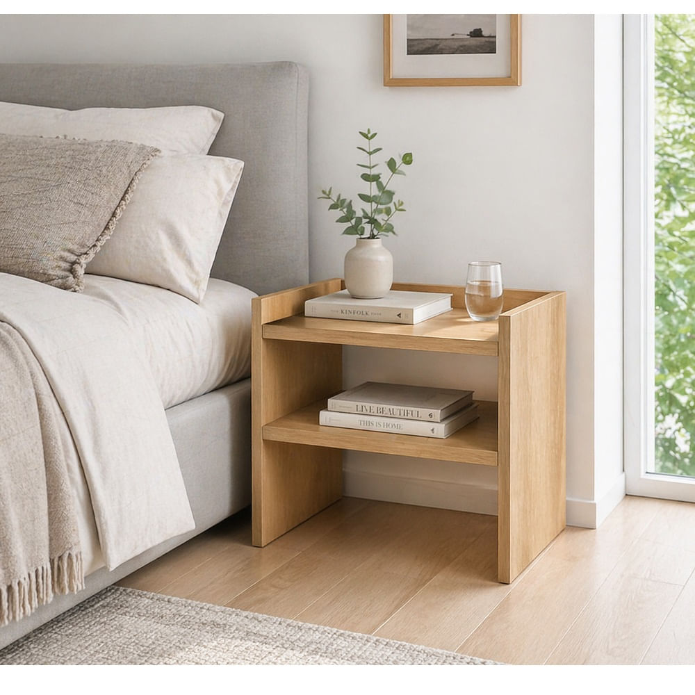Velador Minimalista Nicolle Nórdico Duna RyR MUEBLES