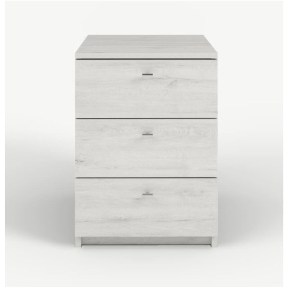 Velador Moderno Newyorki 3 Cajones Cemento RyR MUEBLES
