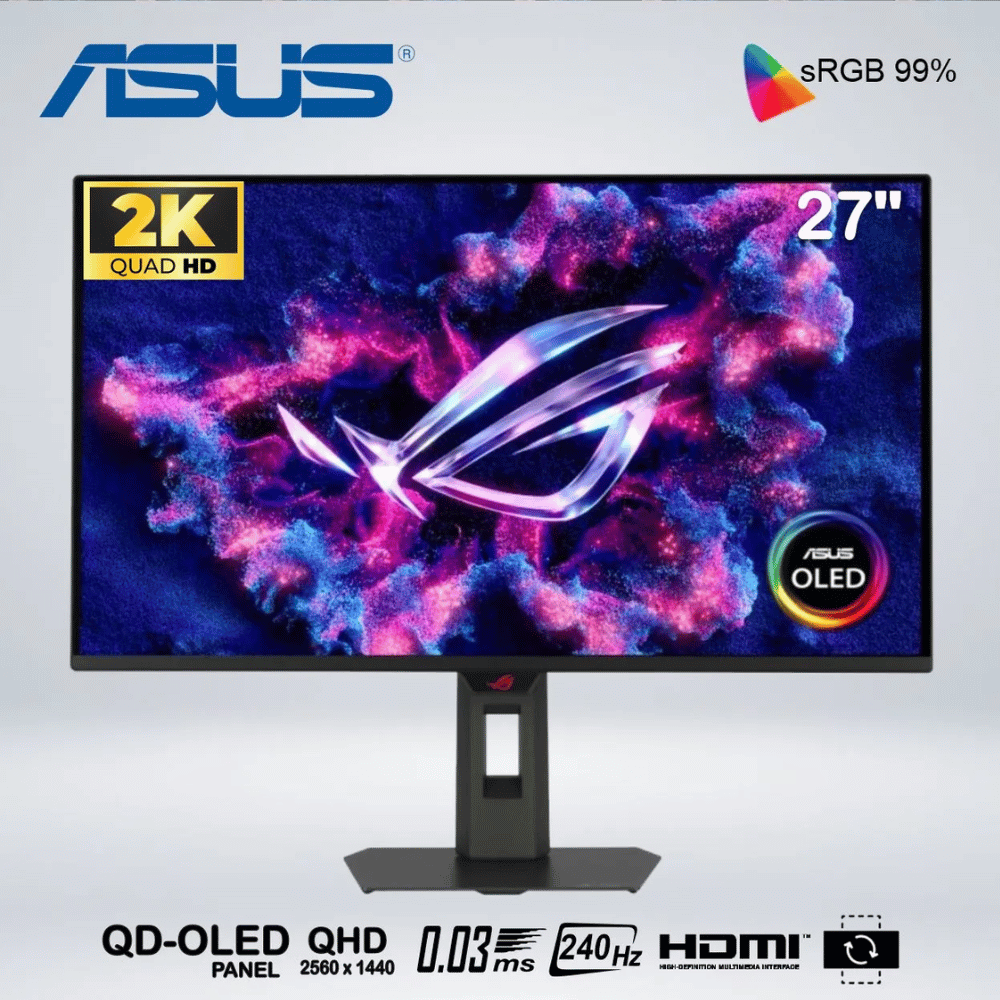 MONITOR GAMING ASUS ROG STRIX XG27AQDMES 27'' QD-OLED QHD 0.03MS 240 Hz