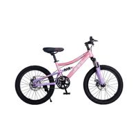 Bicicleta Montañera Jafi MTB01 Doble Suspensión Aro 20 Rosado